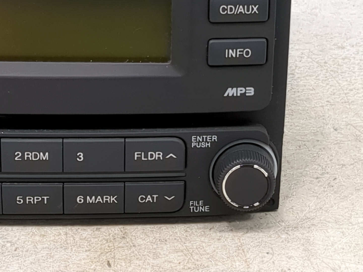 2007-2010 Hyundai Elantra Radio AM FM Cd Player Receiver Replacement Fits Fits 2007 2008 2009 2010 OEM Used Auto Parts - Oem