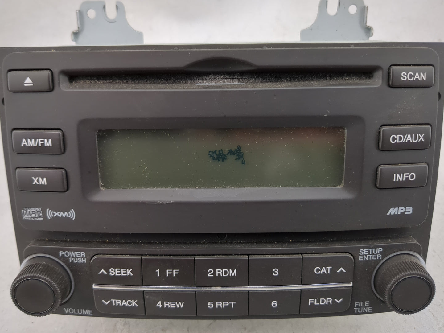 2007-2010 Hyundai Elantra Radio AM FM Cd Player Receiver Replacement Fits Fits 2007 2008 2009 2010 OEM Used Auto Parts - Oem