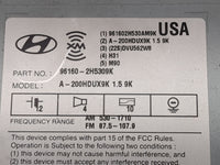 2007-2010 Hyundai Elantra Radio AM FM Cd Player Receiver Replacement Fits Fits 2007 2008 2009 2010 OEM Used Auto Parts - Oem