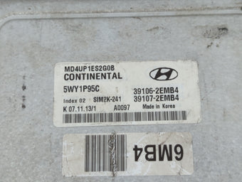 compare product 2014-2016 Hyundai Elantra PCM Engine Control Computer ECU ECM PCU OEM P/N:39102-2EMB5 39103-2EMB5 Fits Fits 2014 2015 2016 OEM Used Auto Parts