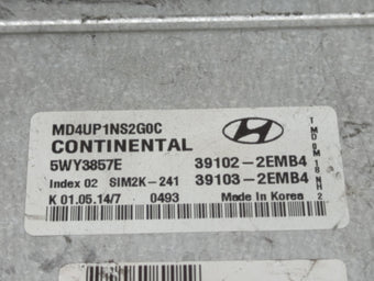 compare product 2014-2016 Hyundai Elantra PCM Engine Control Computer ECU ECM PCU OEM P/N:39102-2EMB6 39103-2EMB6 Fits Fits 2014 2015 2016 OEM Used Auto Parts