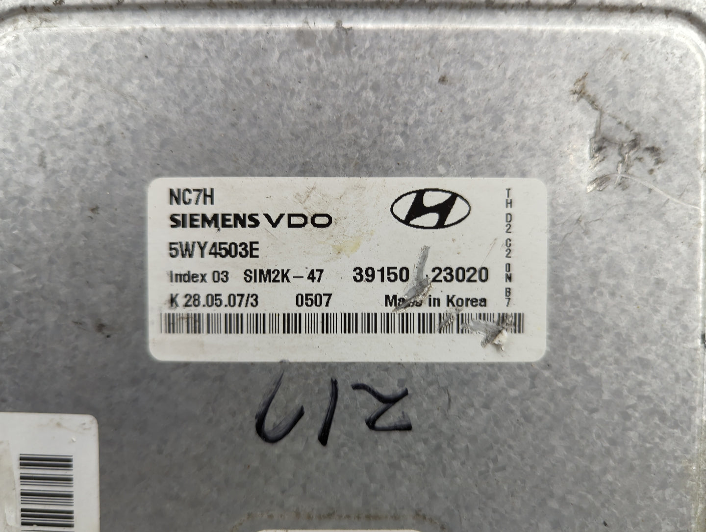 2007-2010 Hyundai Elantra PCM Engine Control Computer ECU ECM PCU OEM Fits Fits 2007 2008 2009 2010 OEM Used Auto Parts - Oe
