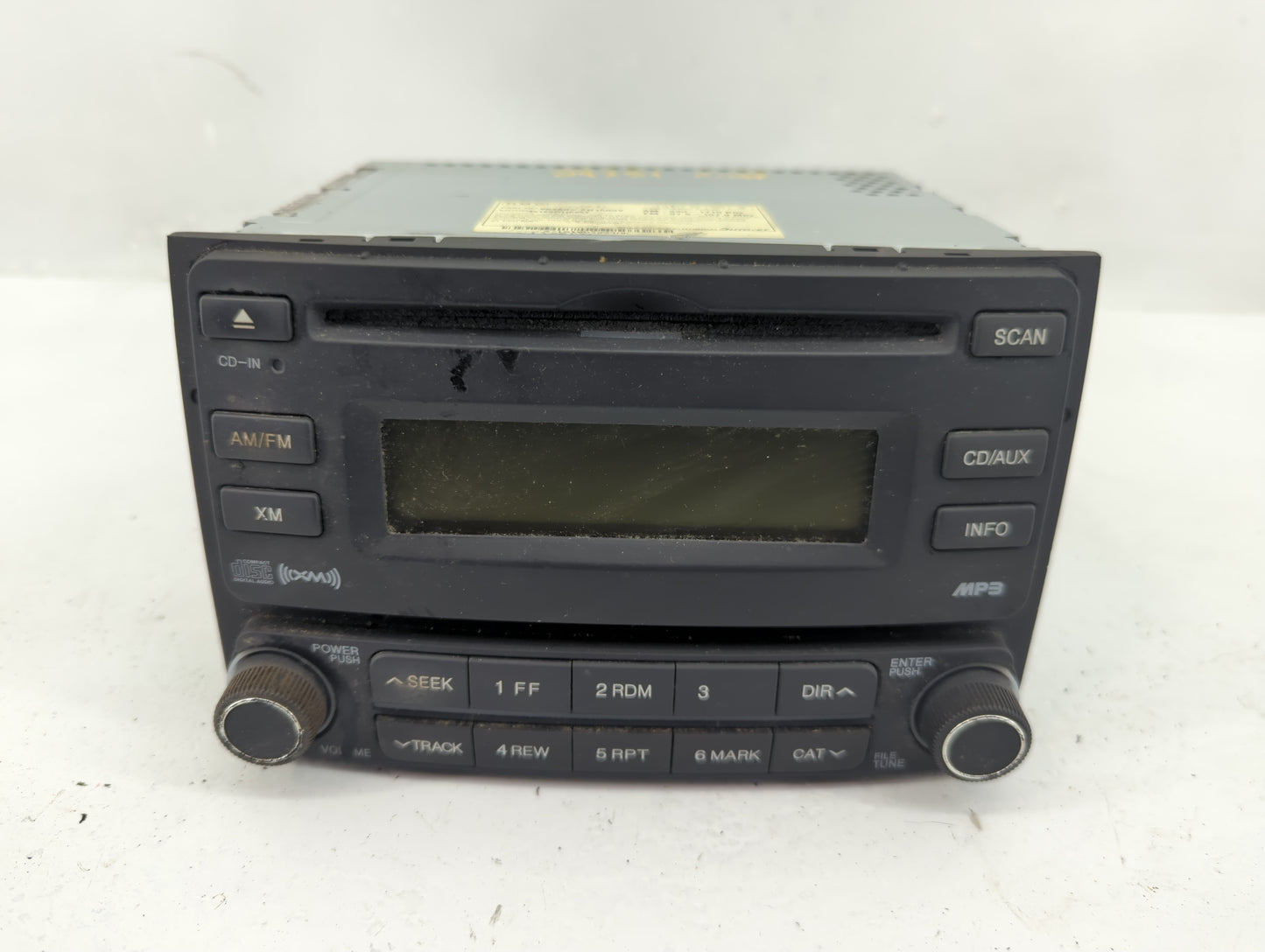 2007-2010 Hyundai Elantra Radio AM FM Cd Player Receiver Replacement Fits Fits 2007 2008 2009 2010 OEM Used Auto Parts - Oem
