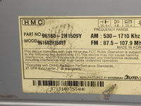 2007-2010 Hyundai Elantra Radio AM FM Cd Player Receiver Replacement Fits Fits 2007 2008 2009 2010 OEM Used Auto Parts - Oem