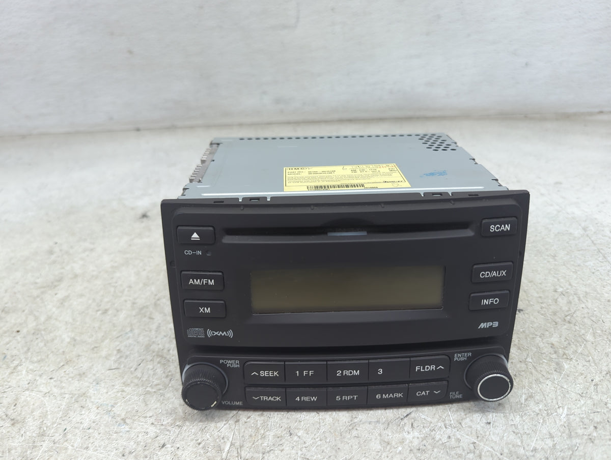 2007-2010 Hyundai Elantra Radio AM FM Cd Player Receiver Replacement Fits 2007 2008 2009 2010 OEM Used Auto Parts - Oemuseda