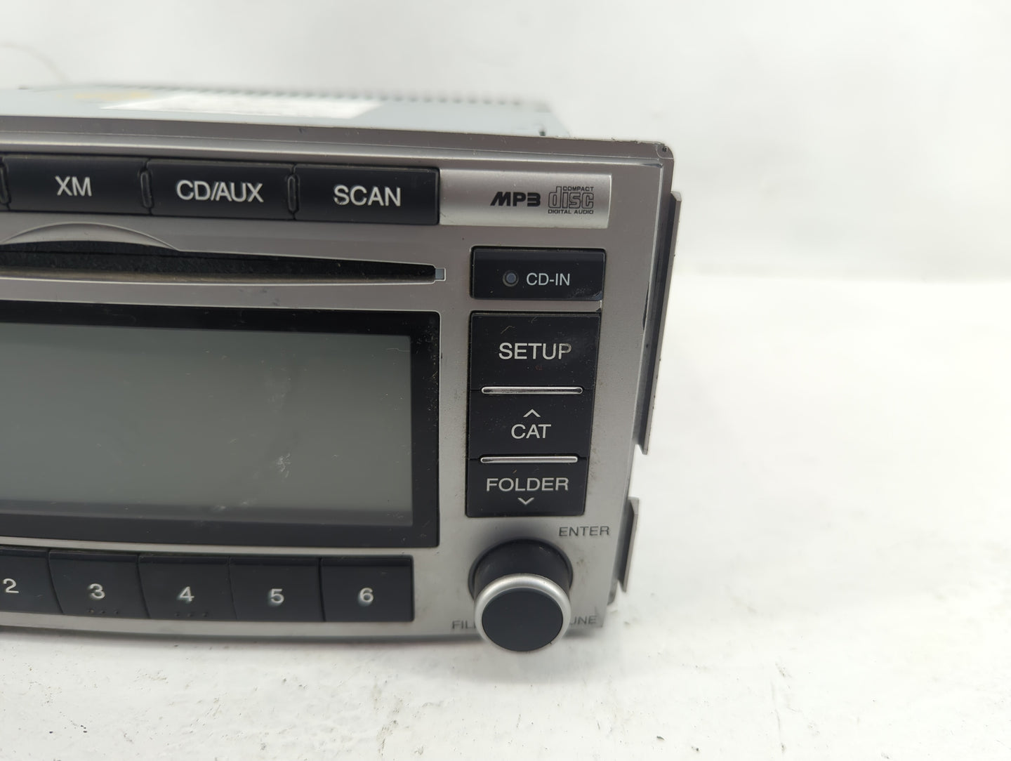2009 Hyundai Santa Fe Radio AM FM Cd Player Receiver Replacement Fits OEM Used Auto Parts - Oemusedautoparts1.com