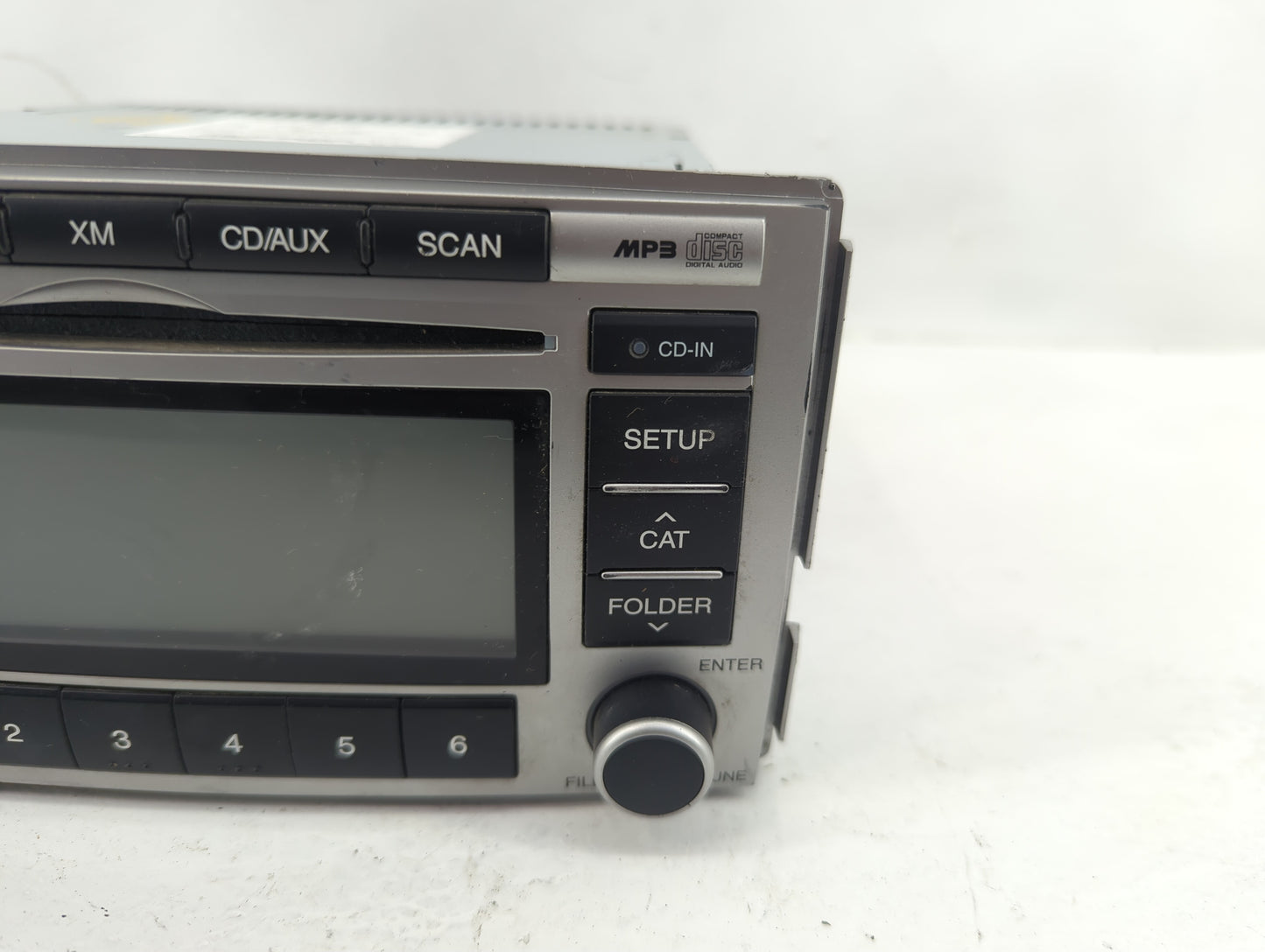 2009 Hyundai Santa Fe Radio AM FM Cd Player Receiver Replacement Fits OEM Used Auto Parts - Oemusedautoparts1.com