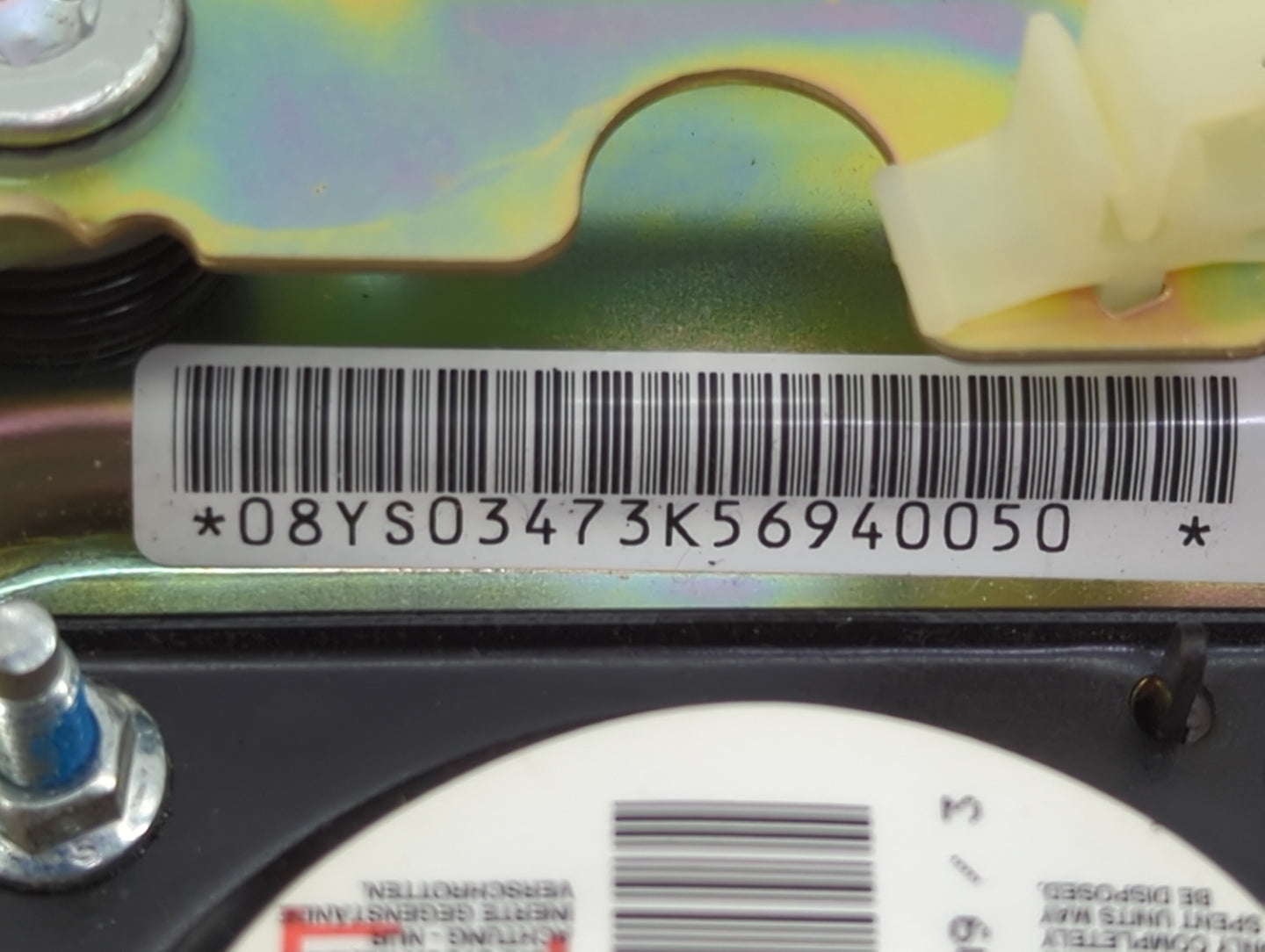 2009-2010 Hyundai Sonata Air Bag Driver Left Steering Wheel Mounted - Oemusedautoparts1.com