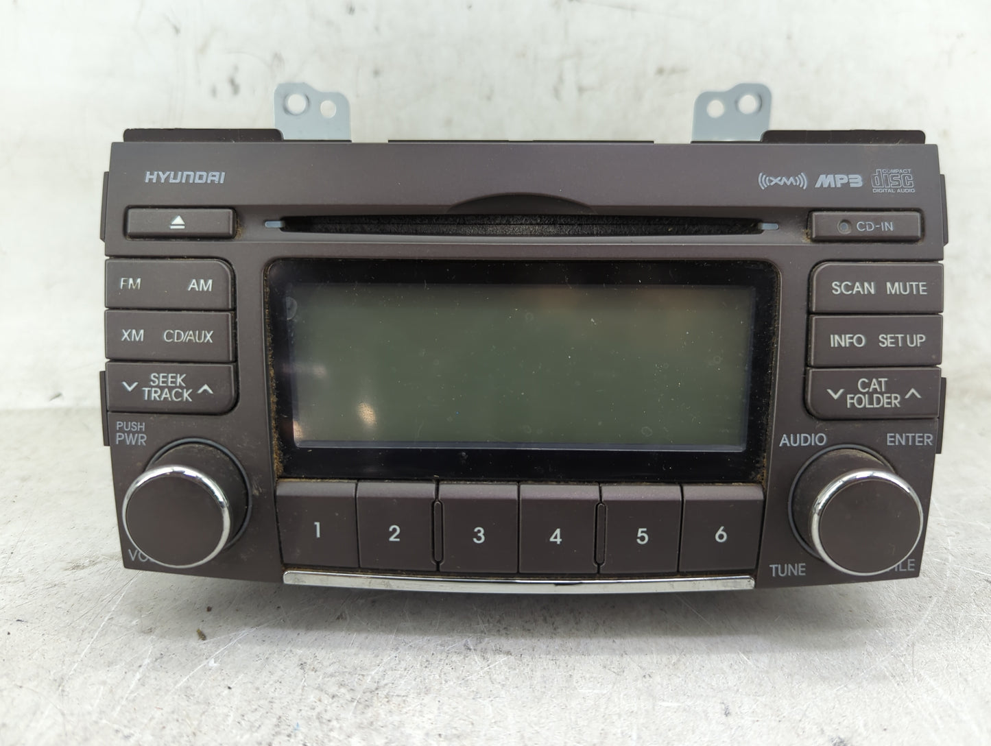 2009-2010 Hyundai Sonata Radio AM FM Cd Player Receiver Replacement Fits Fits 2009 2010 OEM Used Auto Parts - Oemusedautopar