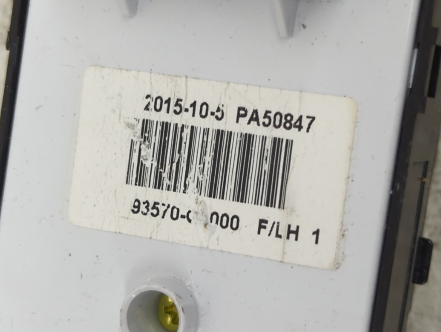 2015-2019 Hyundai Sonata Master Power Window Switch Replacement Driver Side Left Fits Fits 2015 2016 2017 2018 2019 OEM Used