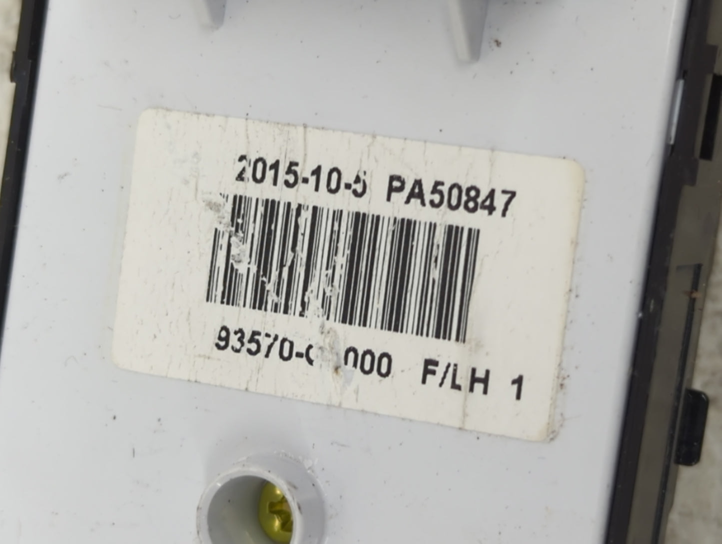 2015-2019 Hyundai Sonata Master Power Window Switch Replacement Driver Side Left Fits Fits 2015 2016 2017 2018 2019 OEM Used