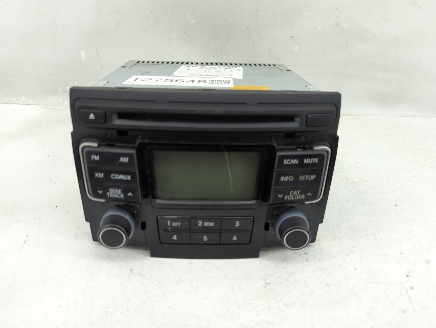 2011 Hyundai Sonata Radio AM FM Cd Player Receiver Replacement P/N:96180-3Q000 Fits OEM Used Auto Parts - Oemusedautoparts1.