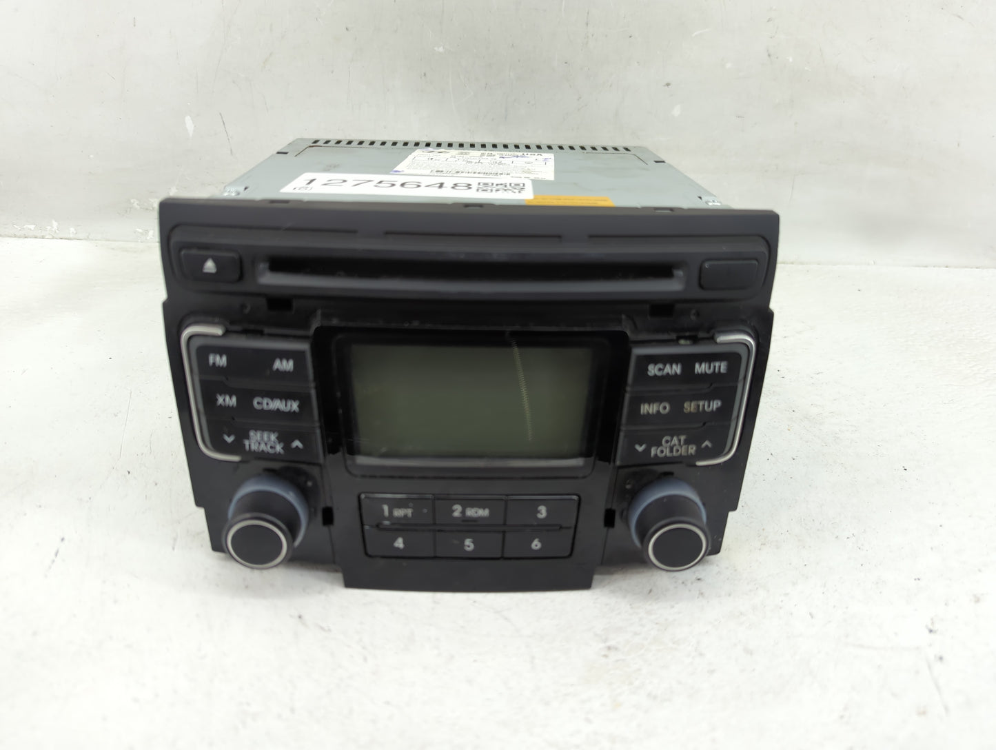 2011 Hyundai Sonata Radio AM FM Cd Player Receiver Replacement P/N:96180-3Q000 Fits OEM Used Auto Parts - Oemusedautoparts1.
