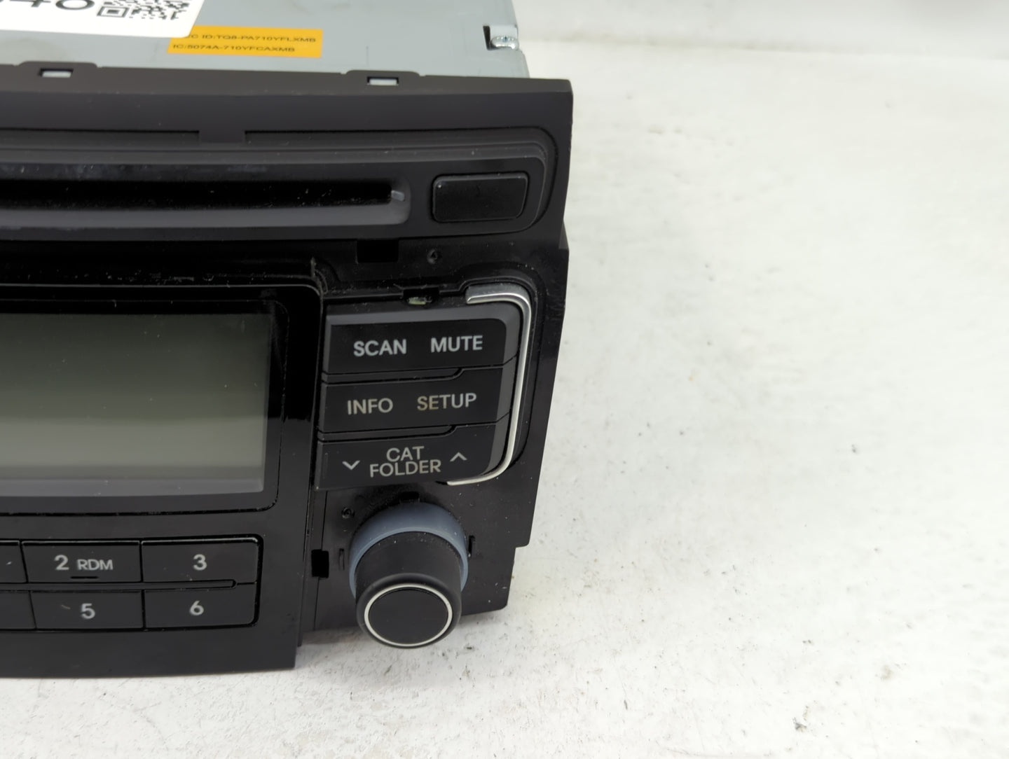2011 Hyundai Sonata Radio AM FM Cd Player Receiver Replacement P/N:96180-3Q000 Fits OEM Used Auto Parts - Oemusedautoparts1.