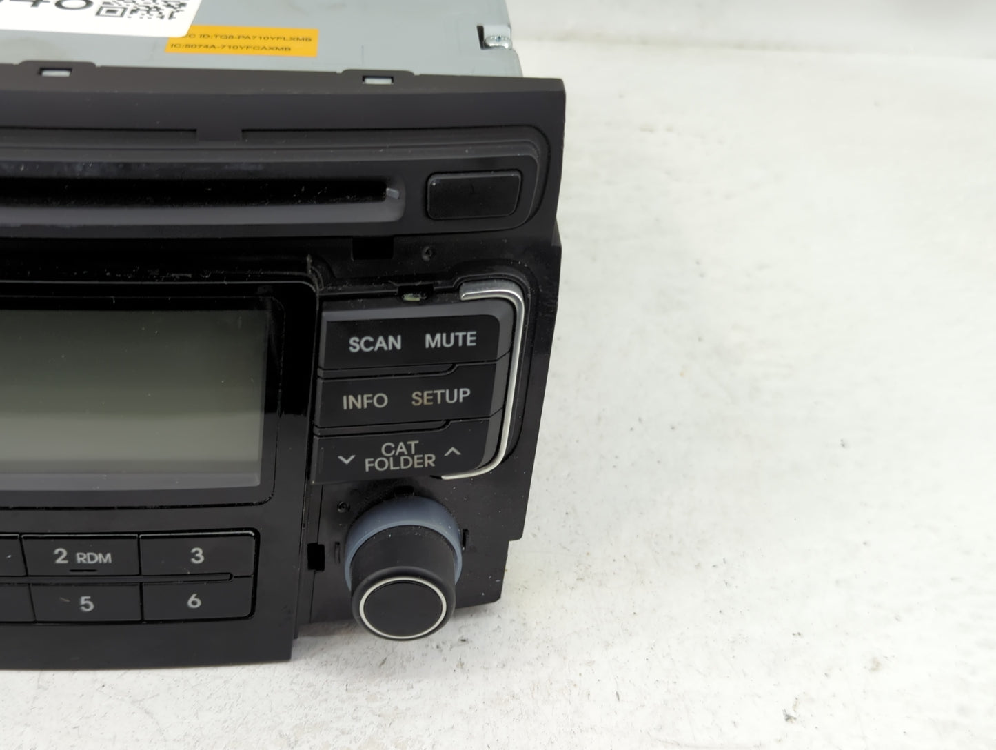 2011 Hyundai Sonata Radio AM FM Cd Player Receiver Replacement P/N:96180-3Q000 Fits OEM Used Auto Parts - Oemusedautoparts1.