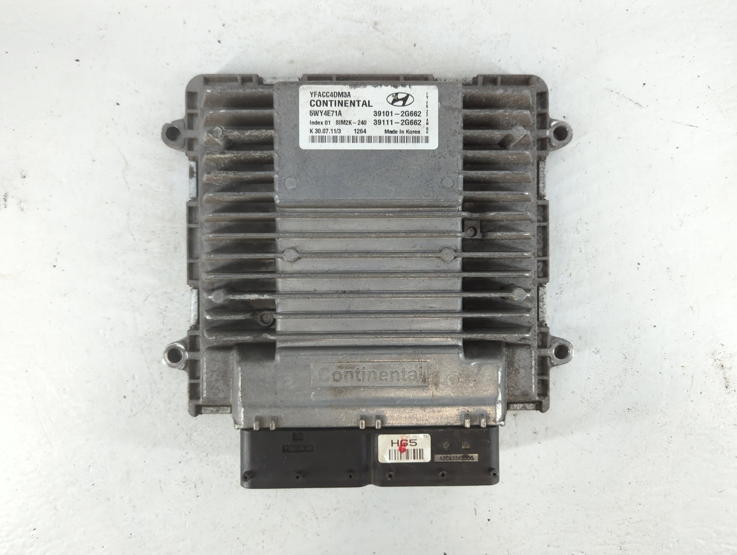 2011-2014 Hyundai Sonata PCM Engine Control Computer ECU ECM PCU OEM P/N:39101-2G662 Fits Fits 2011 2012 2013 2014 OEM Used 