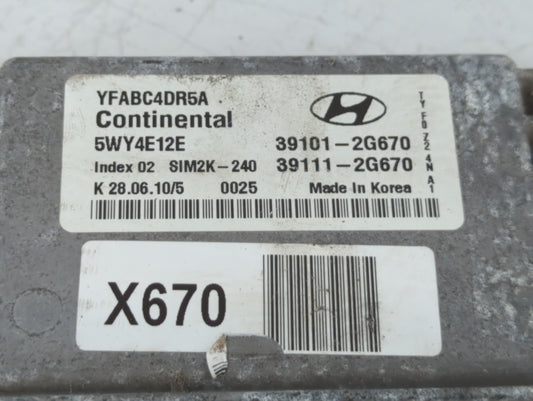 0 Hyundai Sonata PCM Engine Control Computer ECU ECM PCU OEM Fits OEM Used Auto Parts - Oemusedautoparts1.com