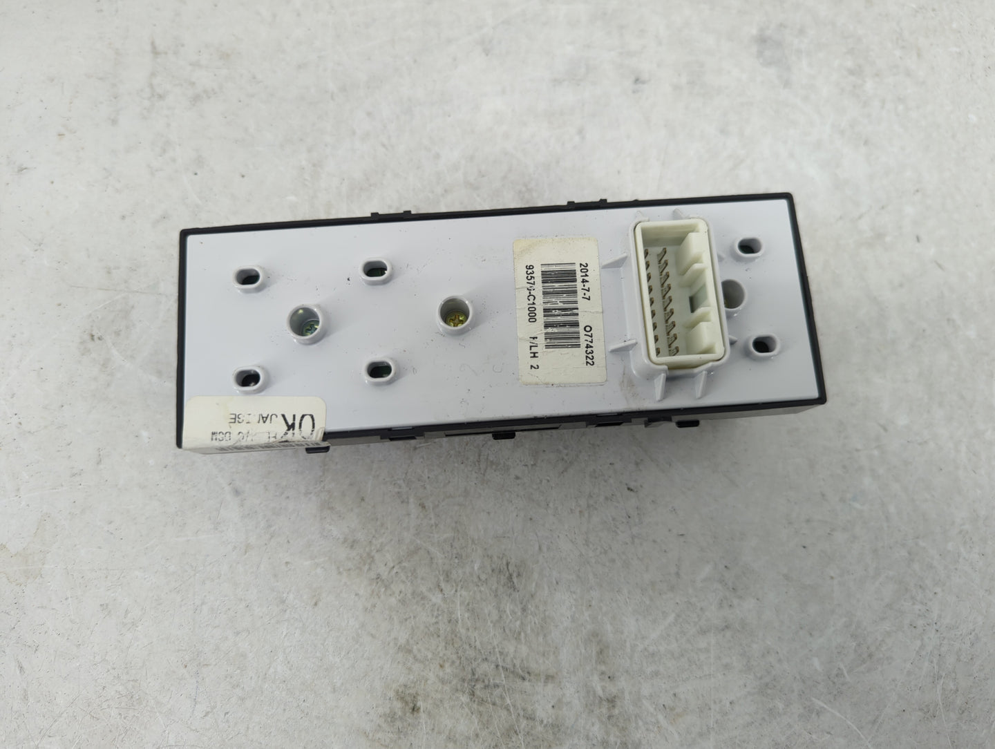 2015-2019 Hyundai Sonata Master Power Window Switch Replacement Driver Side Left Fits Fits 2015 2016 2017 2018 2019 OEM Used