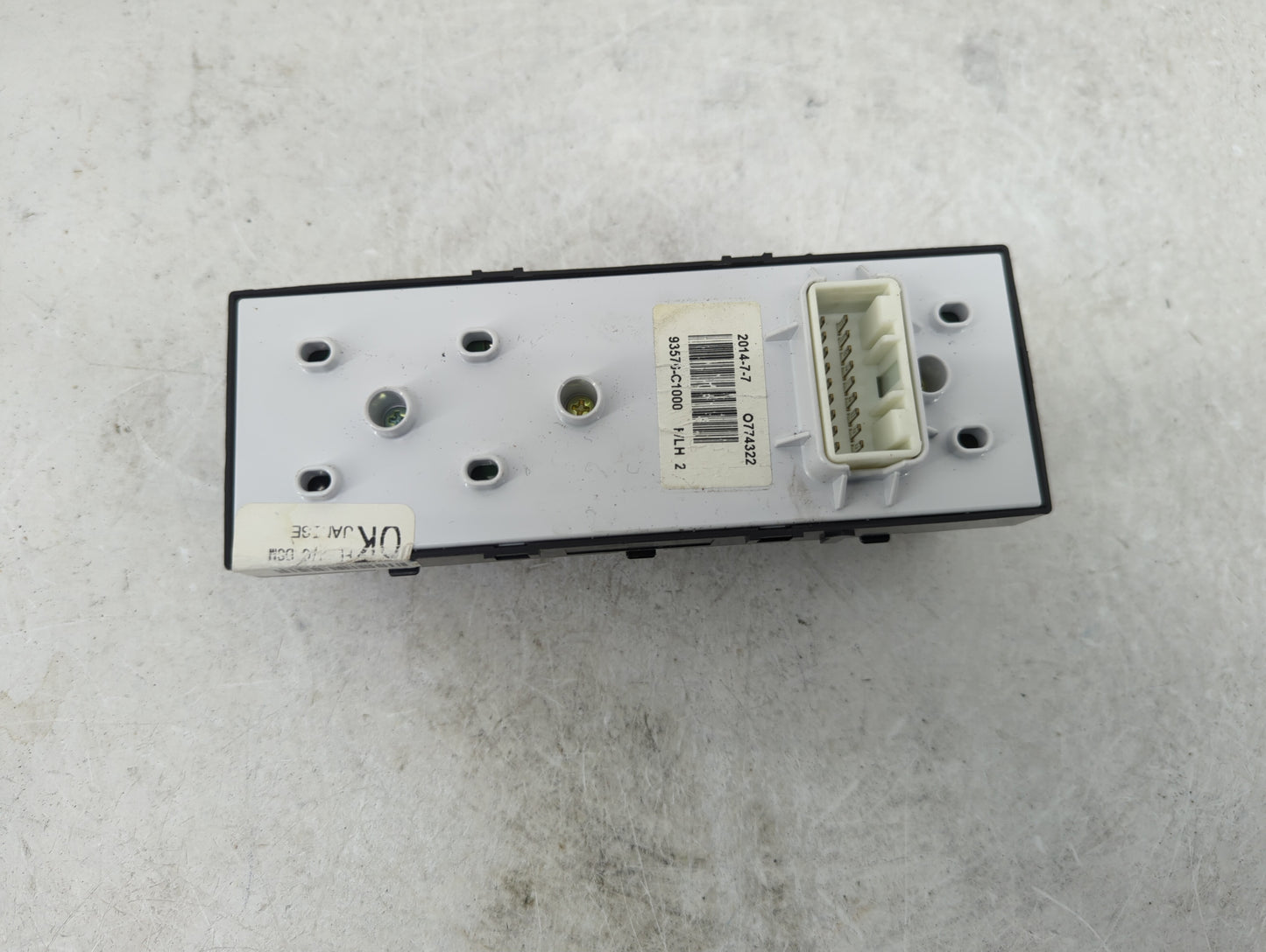 2015-2019 Hyundai Sonata Master Power Window Switch Replacement Driver Side Left Fits Fits 2015 2016 2017 2018 2019 OEM Used