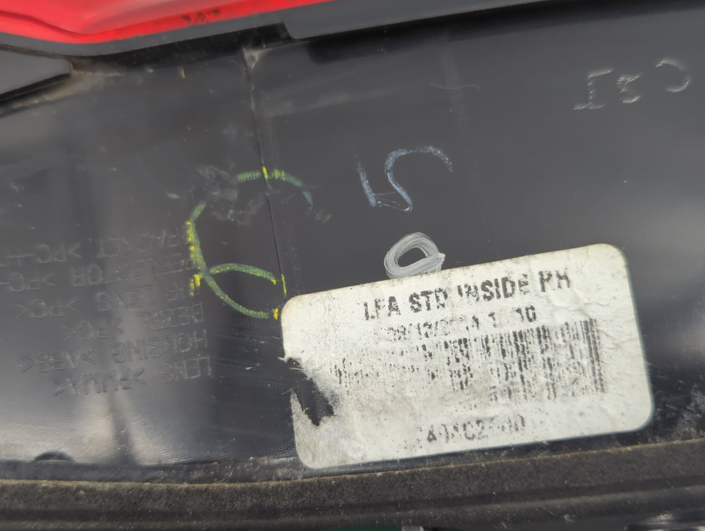 2015-2017 Hyundai Sonata Passenger Right Side Deck Lid Mounted Tail Light - Oemusedautoparts1.com