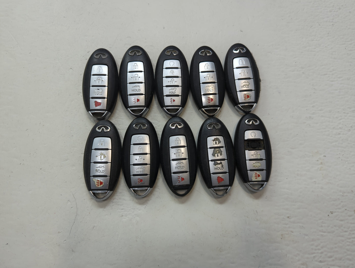 Lot of 10 Infiniti Keyless Entry Remote Fob KR5S180144014 | KR55WK48903 - Oemusedautoparts1.com