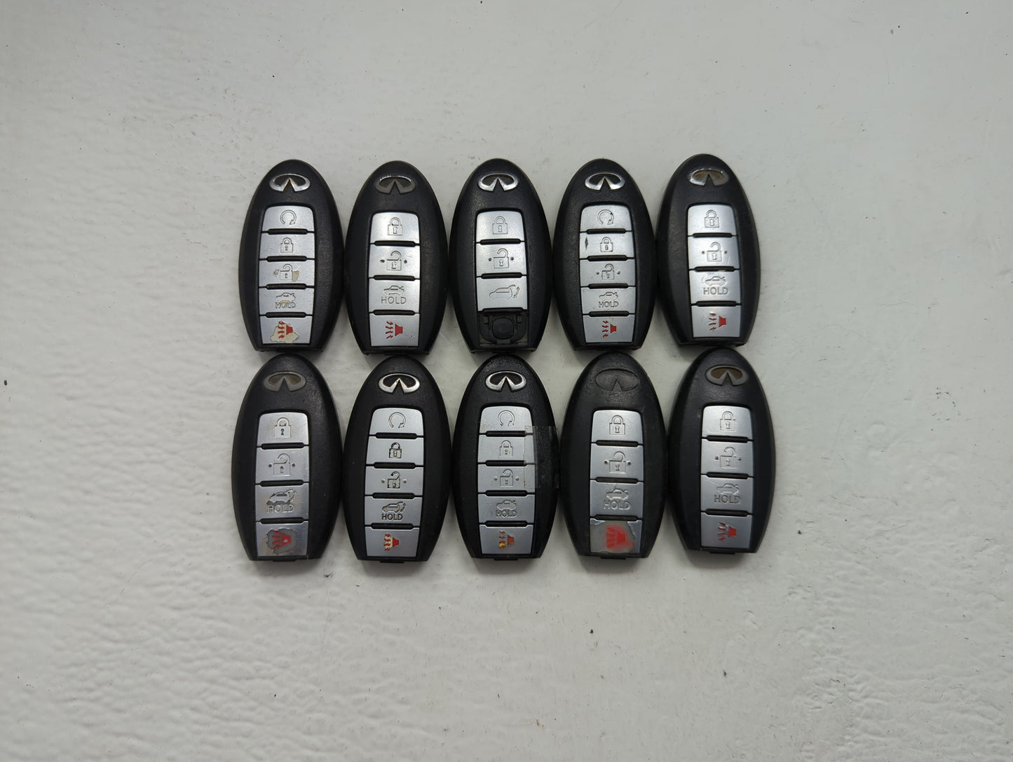Lot of 10 Infiniti Keyless Entry Remote Fob MIXED FCC IDS MIXED PART - Oemusedautoparts1.com