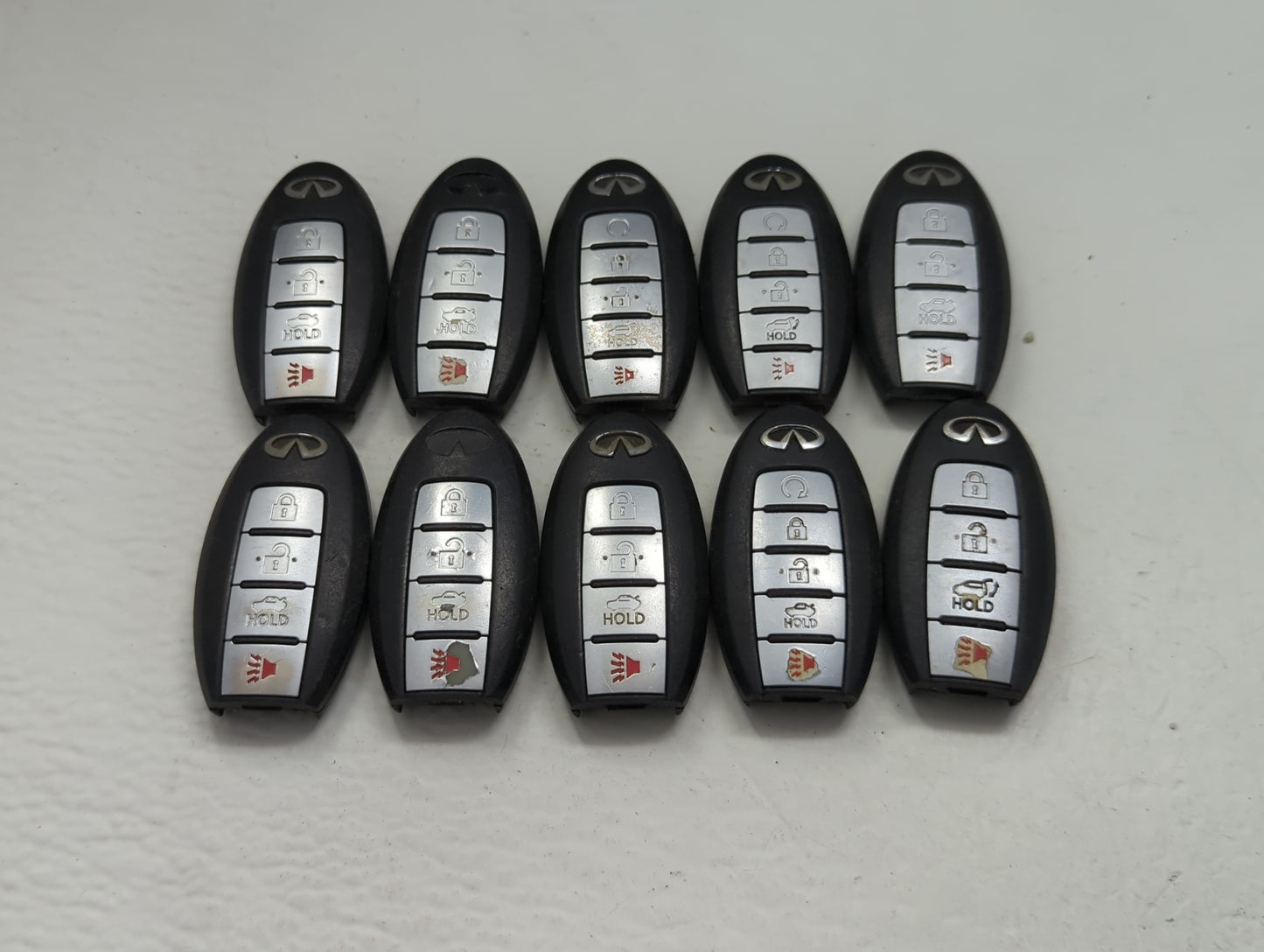 Lot of 10 Infiniti Keyless Entry Remote Fob MIXED FCC IDS MIXED PART - Oemusedautoparts1.com
