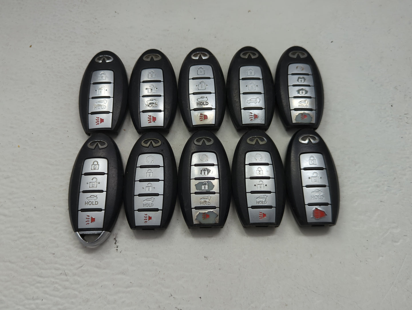 Lot of 10 Infiniti Keyless Entry Remote Fob CWTWB1G744 | KR5S180144014 - Oemusedautoparts1.com