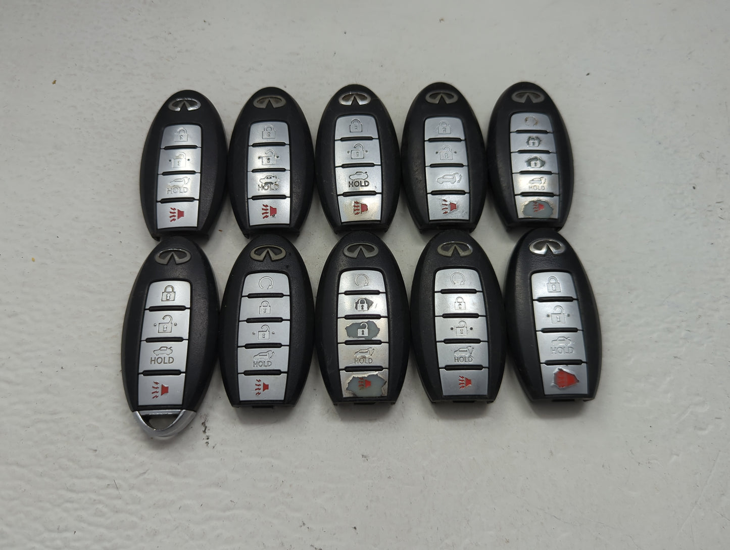 Lot of 10 Infiniti Keyless Entry Remote Fob CWTWB1G744 | KR5S180144014 - Oemusedautoparts1.com
