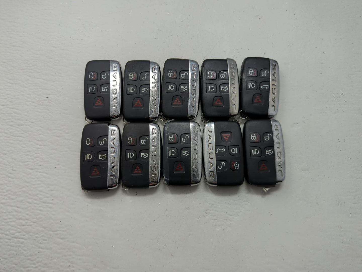 Lot of 10 Jaguar Keyless Entry Remote Fob MIXED FCC IDS MIXED PART - Oemusedautoparts1.com