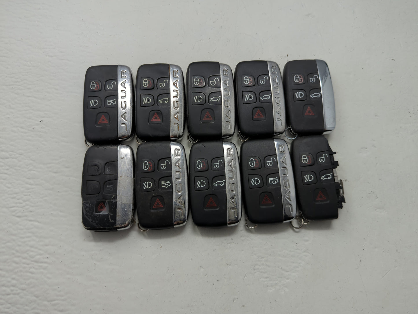 Lot of 10 Jaguar Keyless Entry Remote Fob MIXED FCC IDS MIXED PART - Oemusedautoparts1.com