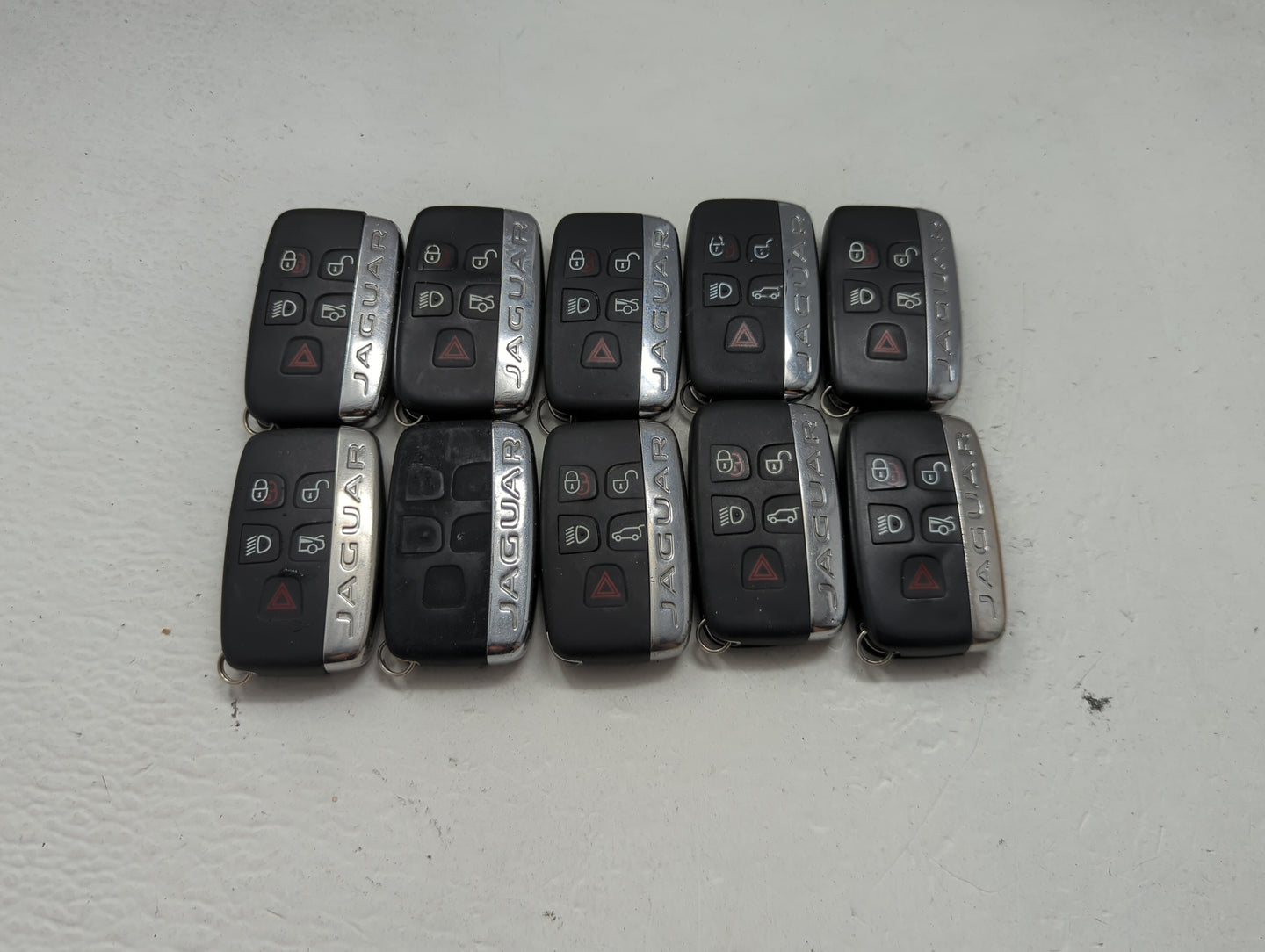 Lot of 10 Jaguar Keyless Entry Remote Fob MIXED FCC IDS MIXED PART 1474187 - Oemusedautoparts1.com