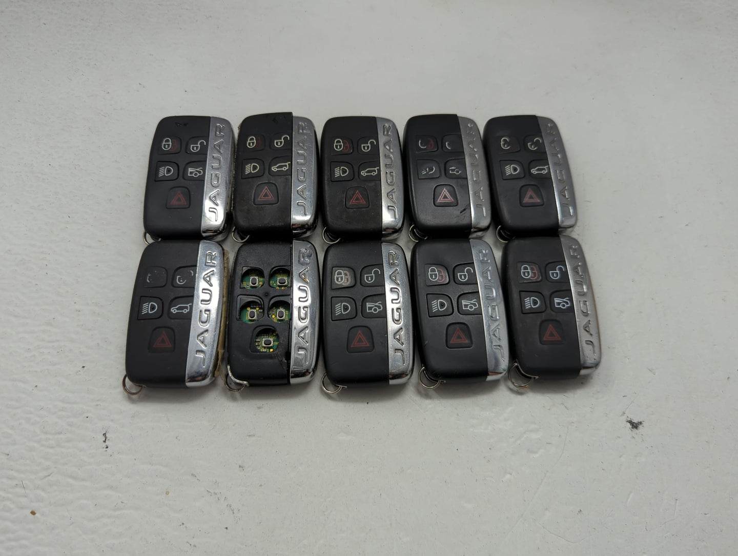 Lot of 10 Jaguar Keyless Entry Remote Fob MIXED FCC IDS MIXED PART 1474188 - Oemusedautoparts1.com