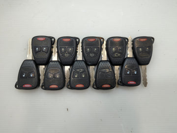 Lot of 10 Jeep Keyless Entry Remote Fob OHT691713AA | OHT692427AA MIXED - Oemusedautoparts1.com