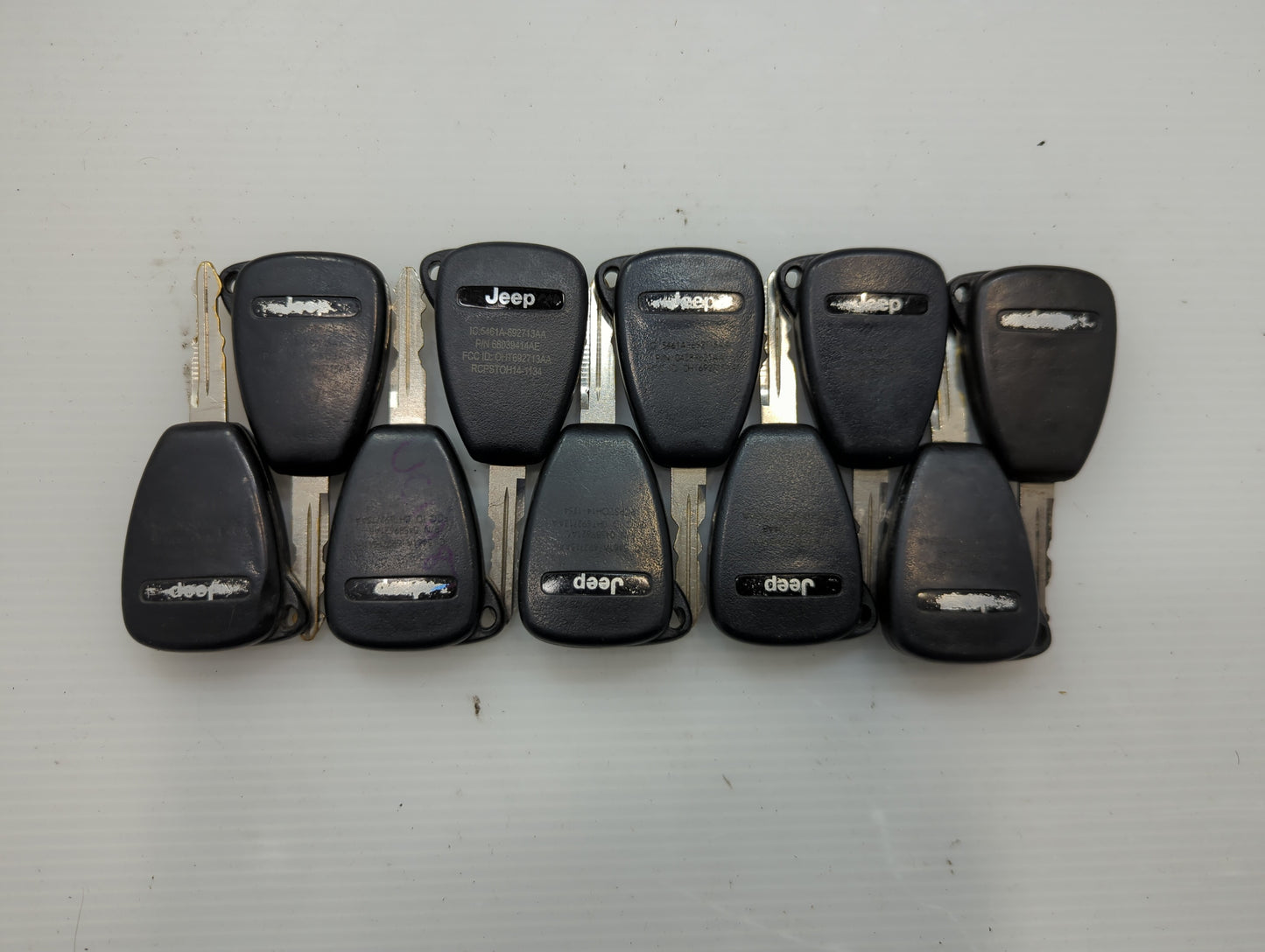 Lot of 10 Jeep Keyless Entry Remote Fob OHT691713AA MIXED PART NUMBERS - Oemusedautoparts1.com
