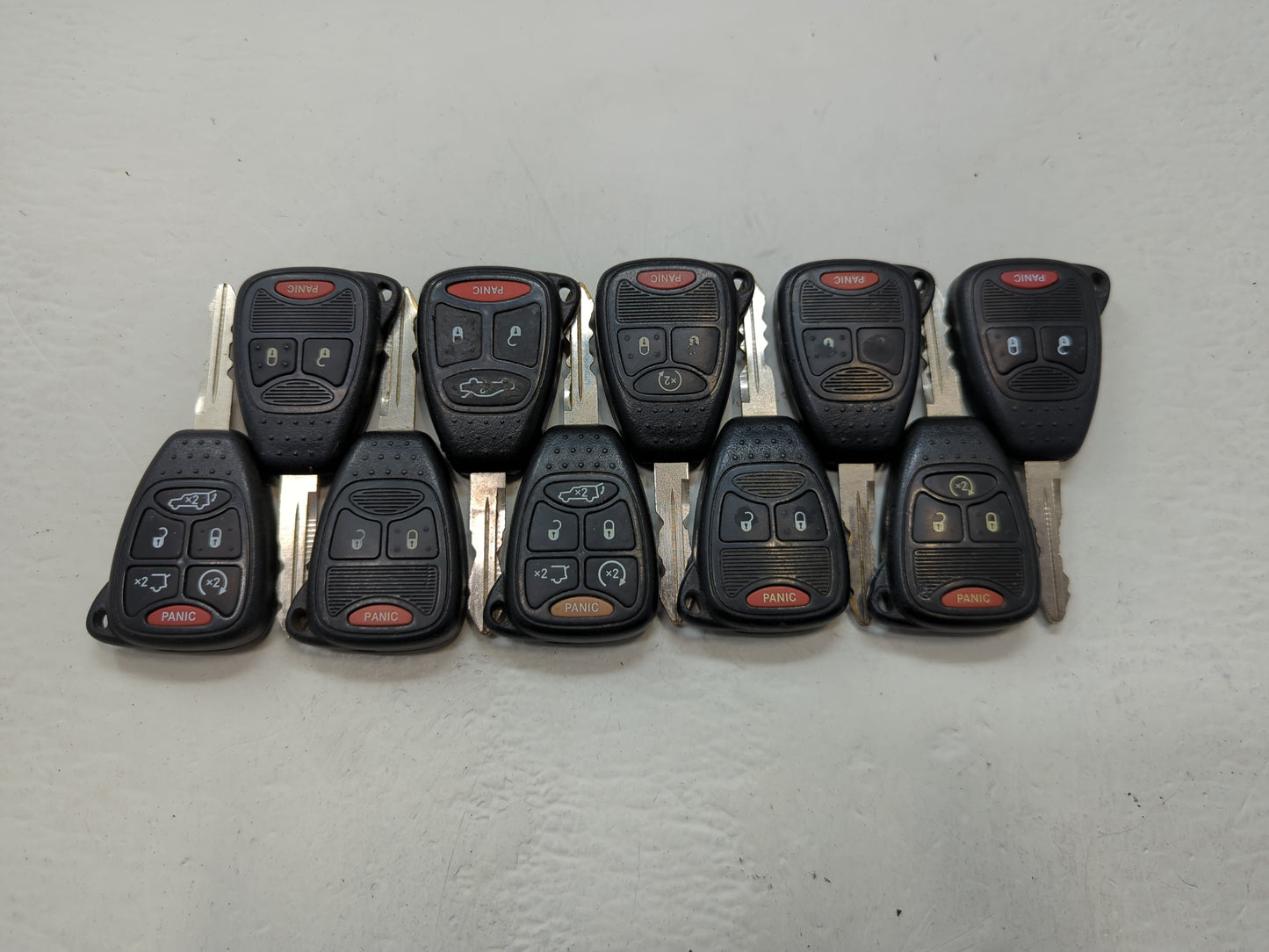 Lot of 10 Jeep Keyless Entry Remote Fob OHT691713AA | OHT692715AA | - Oemusedautoparts1.com