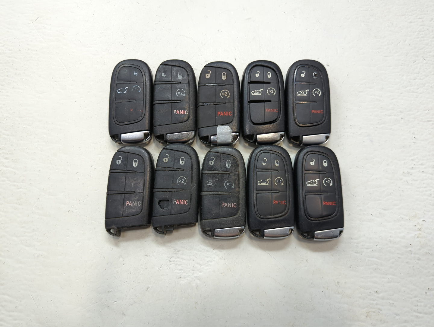 Lot of 10 Jeep Keyless Entry Remote Fob M3N-40821302 | GQ4-54T MIXED - Oemusedautoparts1.com