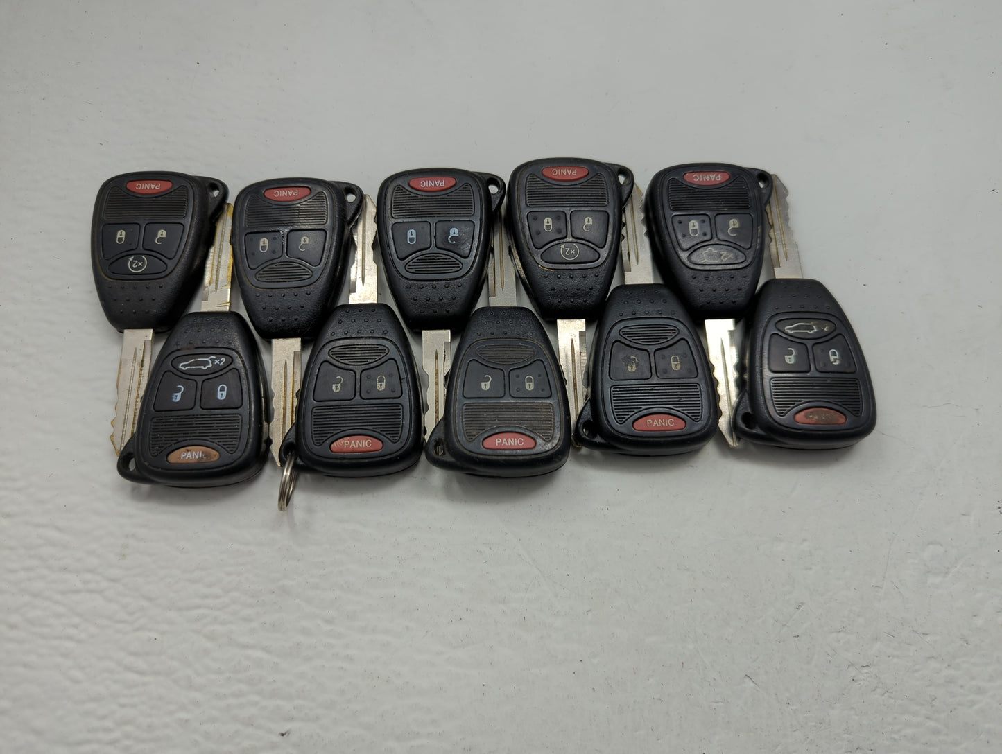 Lot of 10 Jeep Keyless Entry Remote Fob OHT691713AA | M3N65981772 | - Oemusedautoparts1.com