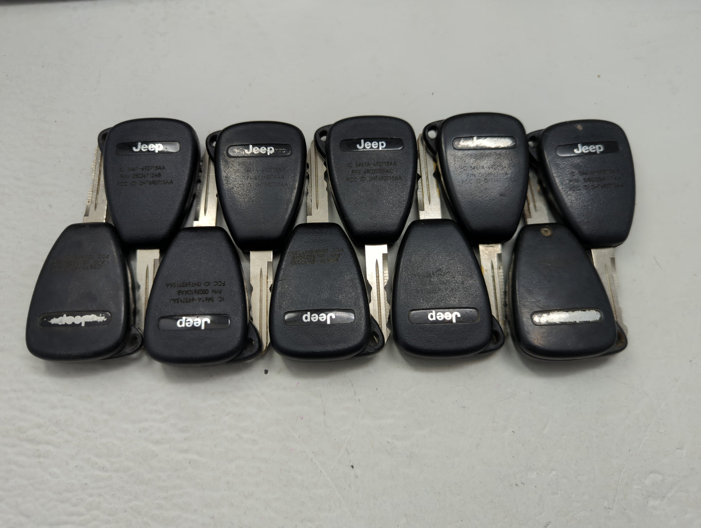 Lot of 10 Jeep Keyless Entry Remote Fob OHT692713AA | M3NSWY72XX | - Oemusedautoparts1.com