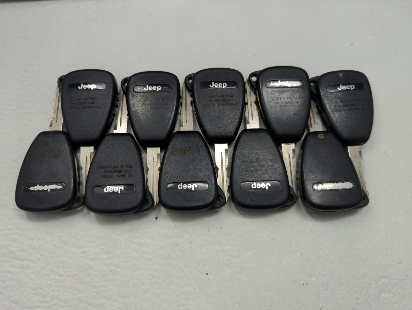 Lot of 10 Jeep Keyless Entry Remote Fob OHT692713AA | M3NSWY72XX | - Oemusedautoparts1.com