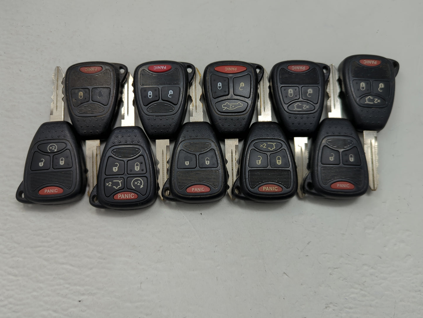 Lot of 10 Jeep Keyless Entry Remote Fob OHT691713AA | OHT691715AA | - Oemusedautoparts1.com