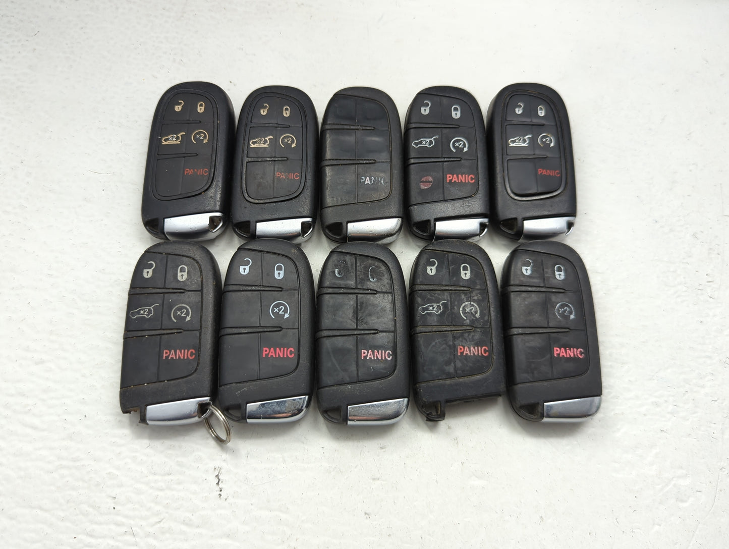 Lot of 10 Jeep Keyless Entry Remote Fob M3N-40821302 | GQ4-54T MIXED - Oemusedautoparts1.com