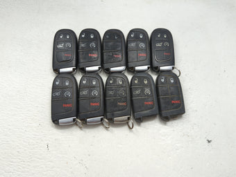 compare product Lot of 10 Jeep Keyless Entry Remote Fob MIXED FCC IDS MIXED PART NUMBERS 1475784