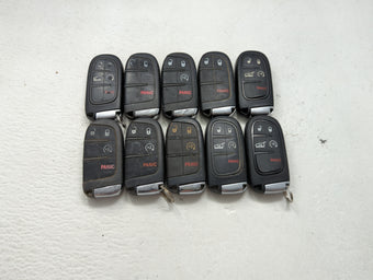 compare product Lot of 10 Jeep Keyless Entry Remote Fob MIXED FCC IDS MIXED PART NUMBERS 1475795