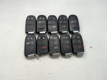 Lot of 10 Jeep Keyless Entry Remote Fob MIXED FCC IDS MIXED PART NUMBERS 1475796 - Oemusedautoparts1.com
