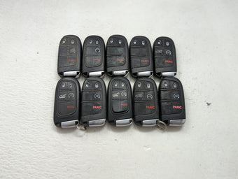compare product Lot of 10 Jeep Keyless Entry Remote Fob MIXED FCC IDS MIXED PART NUMBERS 1475798