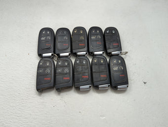 compare product Lot of 10 Jeep Keyless Entry Remote Fob MIXED FCC IDS MIXED PART NUMBERS 1475799