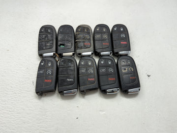 Lot of 10 Jeep Keyless Entry Remote Fob MIXED FCC IDS MIXED PART NUMBERS 1475800 - Oemusedautoparts1.com