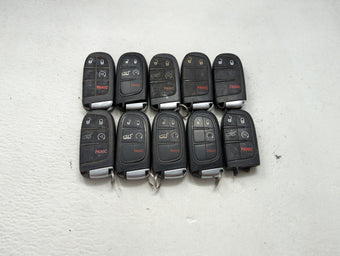 compare product Lot of 10 Jeep Keyless Entry Remote Fob MIXED FCC IDS MIXED PART NUMBERS 1475801