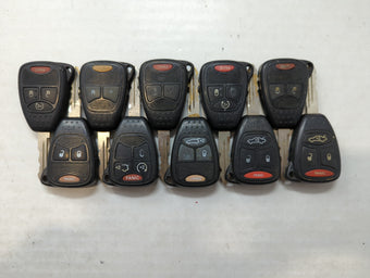 compare product Lot of 10 Jeep Keyless Entry Remote Fob OHT692715AA | M3N5WY72XX |